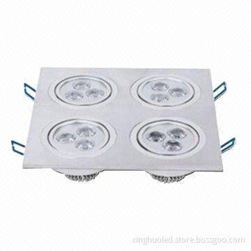 Warm White LED Downlight, Square, 3-year Warranty